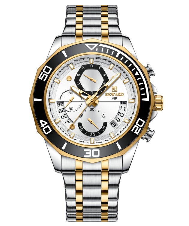 REWARD, étanche, lumineux, chronographe, calendrier, à Quartz