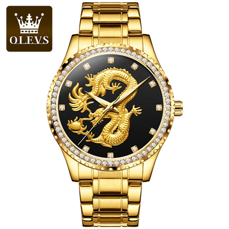 OLEVS-Montre dragon Noir – Image 5